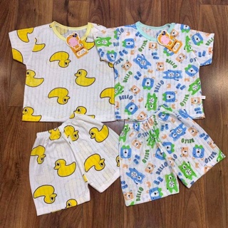 Combo 6 bộ cotton giấy có cúc