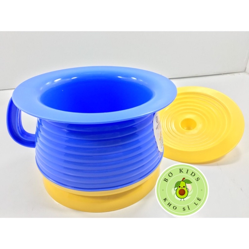 Bô Vệ Sinh Cho Bé Nhựa Việt Nhật (MS:5451), Bô cua cho bé có nắp đậy KÍCH THƯỚC 21cm X 18cm X13cm