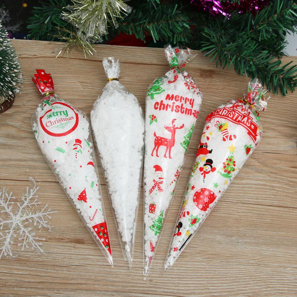 Bộ 100 Túi Đựng Bắp Rang Bơ / Kẹo Tiện Dụng Cho Tiệc Cưới / Giáng Sinh