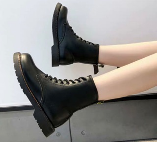 [ORDER] GIÀY BOOTS ULZZANG ĐEN CAO CỔ