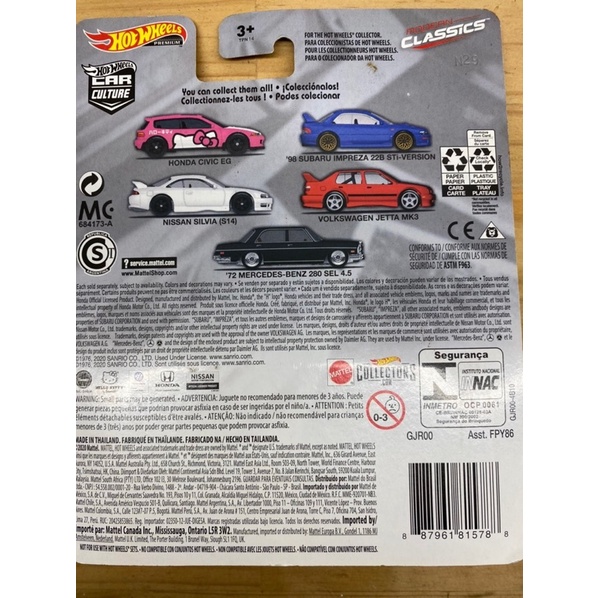Xe mô hình Hot Wheels Honda Civic Hello Kitty