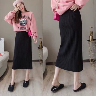 (SẴN HÀNG)Chân Váy Len Nữ Midi Hàng Quảng Châu Loại 1