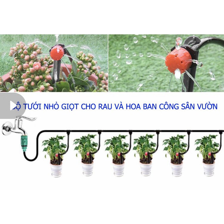 10-100 Béc Tưới Nhỏ Giọt 8 Tia Điều Chỉnh Được Lưu Lượng Loại Đẹp