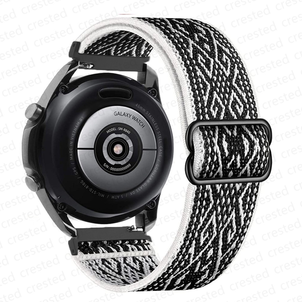 Dây Đeo Nylon Co Giãn Điều Chỉnh Được Cho Đồng Hồ Samsung Galaxy watch 4/classic/46mm/Active 2/Gear S3/Azfit Huawei GT 2/3 Pro