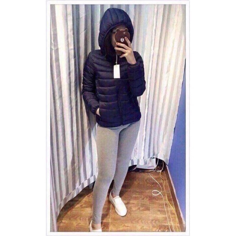 Áo khoác nữ áo phao nữ dáng ngắn siêu nhẹ U.nqi hàng VNXK hotrend | BigBuy360 - bigbuy360.vn