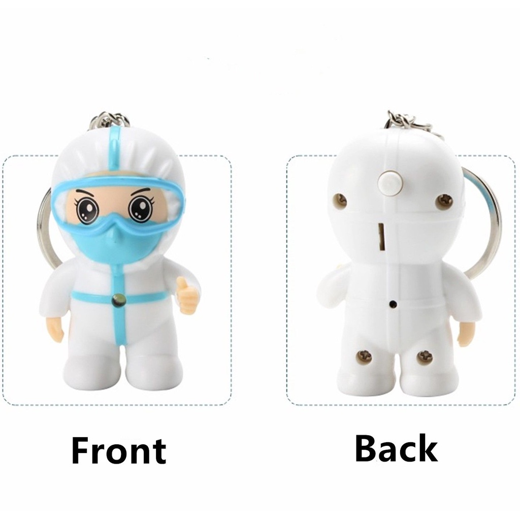 Móc khóa hình bác sĩ phối đèn LED độc đáo