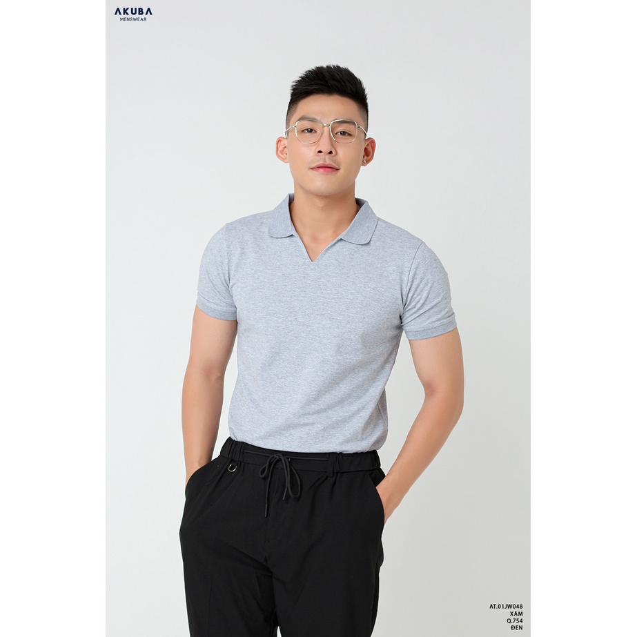 Áo Thun Nam Có Cổ Polo AKUBA Cao Cấp 01JW048