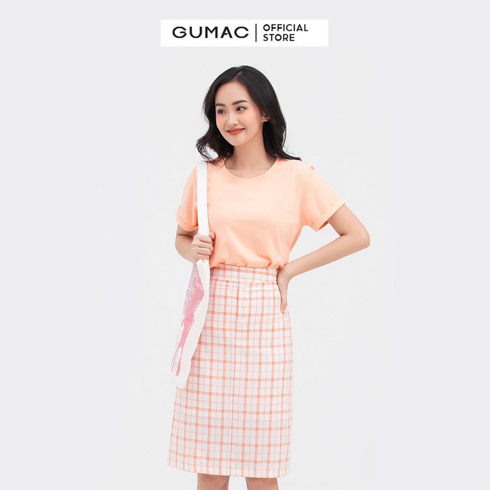 [Mã WABRGM11 giảm 10% đơn 250K] Áo thun nữ cổ tròn tay lật GUMAC nhiều màu năng động ATB811 | BigBuy360 - bigbuy360.vn