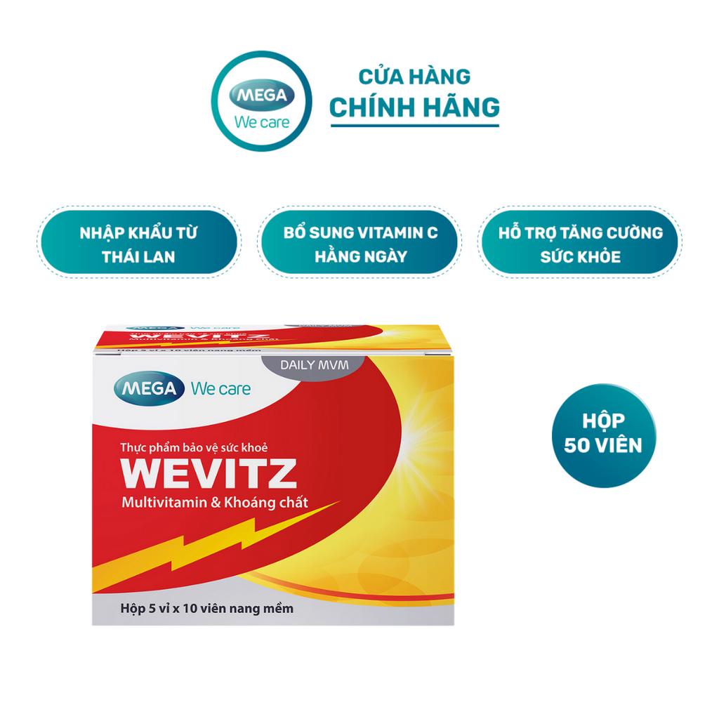 Viên uống bổ sung vitamin khoáng chất WEVITZ giúp tăng cường và phục hồi