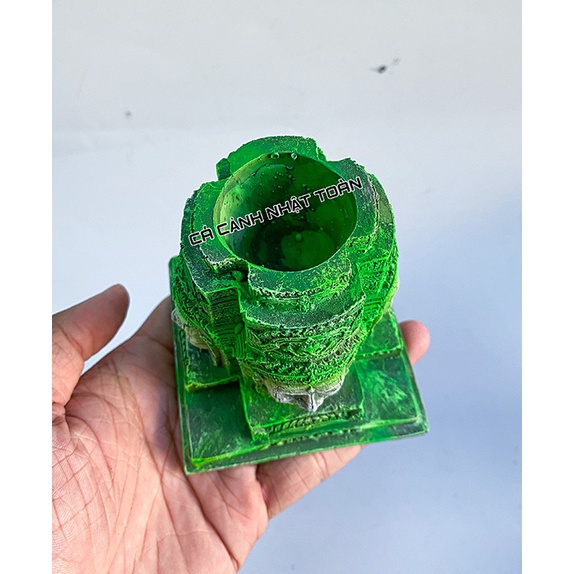 MÔ HÌNH ANGKOR WAT TRANG TRÍ BỂ CÁ TIỂU CẢNH NON BỘ CAO 10CM RỘNG 7CM
