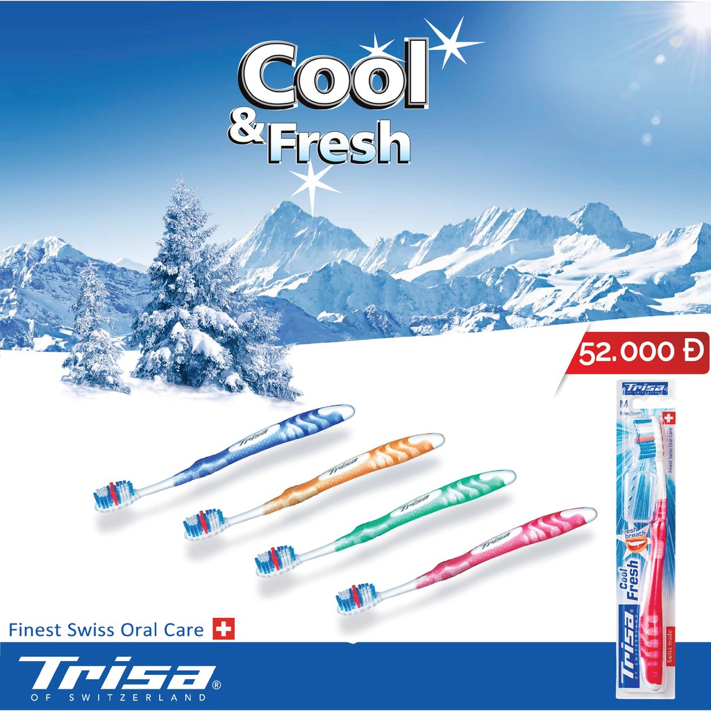 Bàn Chải Đánh Răng Trisa Cool&amp;Fresh