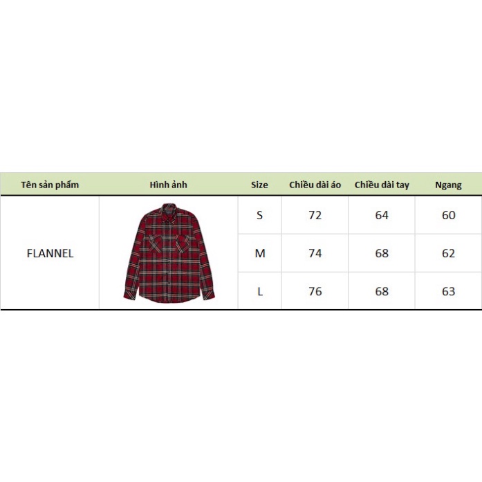 Áo sơ mi Flannel caro cao cấp | Red Flannel Shirt