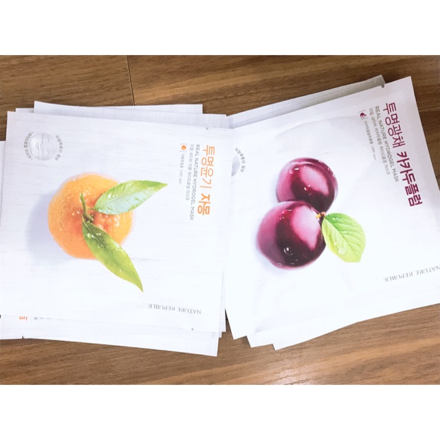 MẶT NẠ NATURE REPUBLIC REAL NATURE HYDROGEL MASK