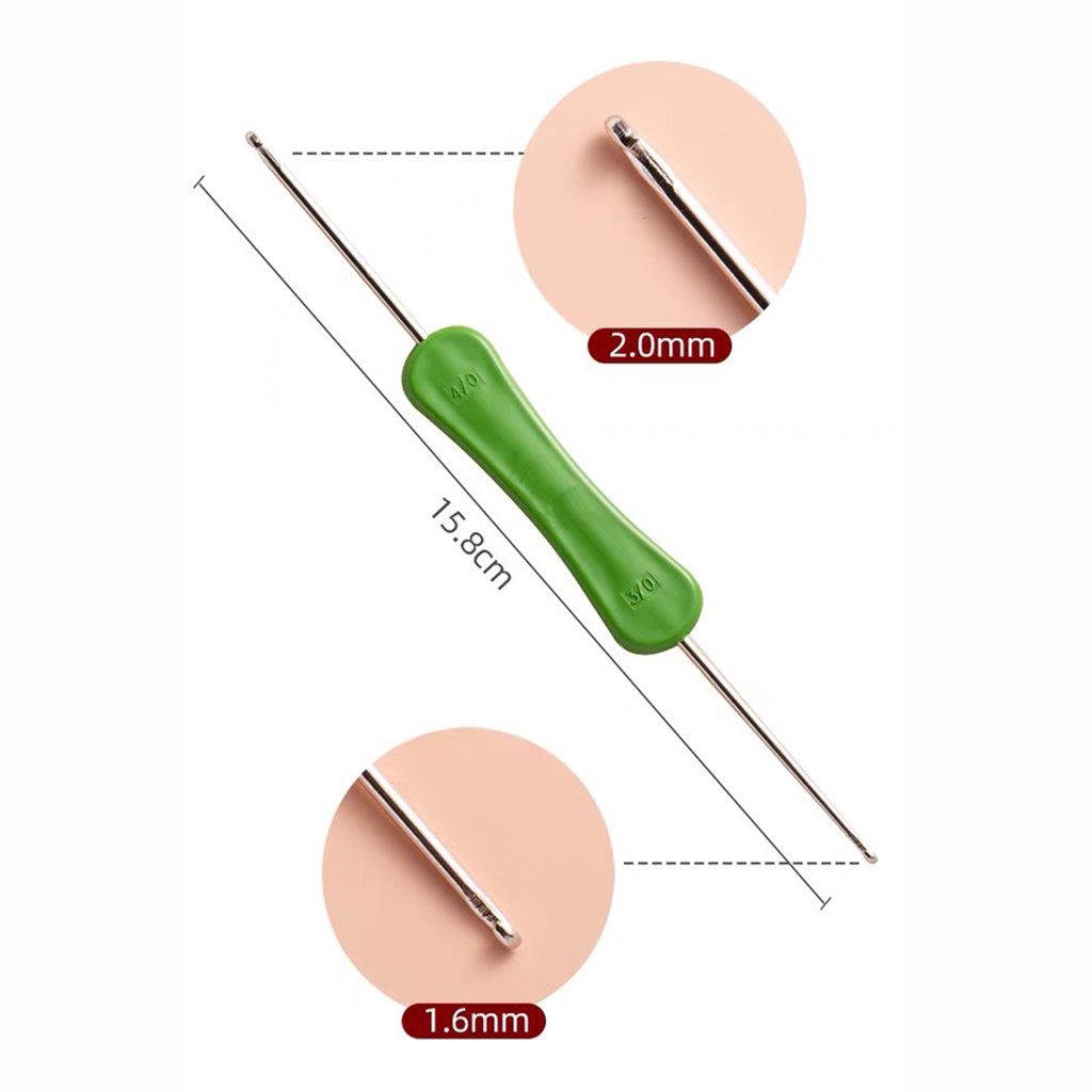 Kim Móc 2 Đầu Cán Nhựa