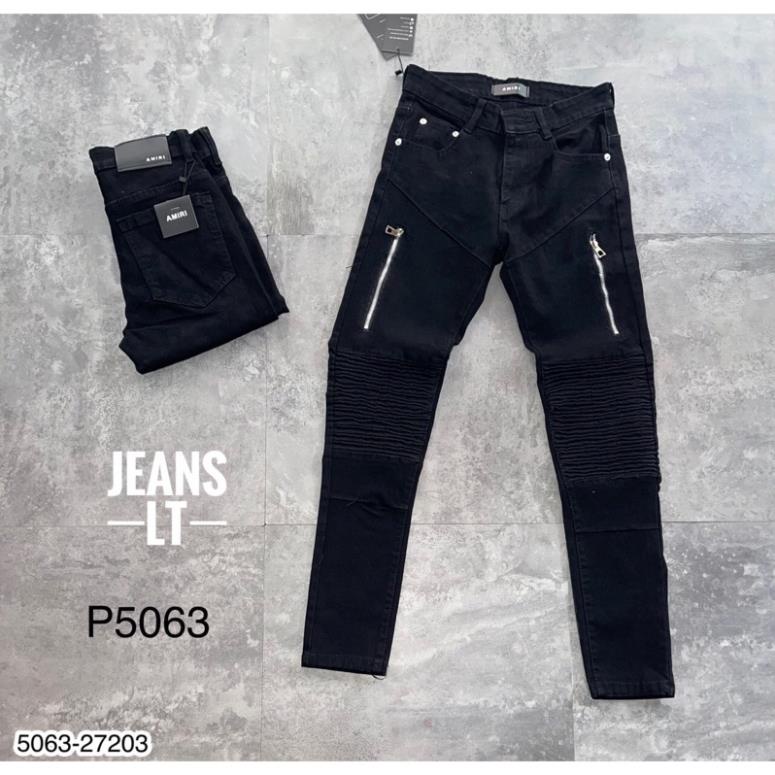 Quần Jean Nam Ami Khoá Đùi Cao Cấp - Quần Bò Nam Ami Mix Khóa Cao Cấp