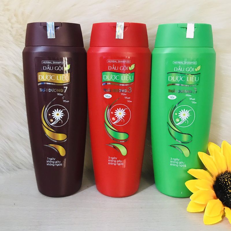 Dầu gội dược liệu Thái Dương 7và thái dương 3