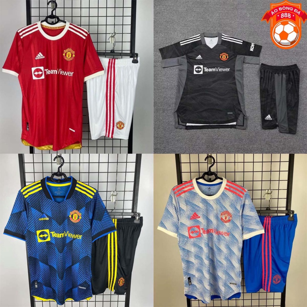 Áo Bóng Đá CLB Manchester United 2021 - Chuẩn Mẫu Thi Đấu - Vải Polyester Thái Gai Lưới