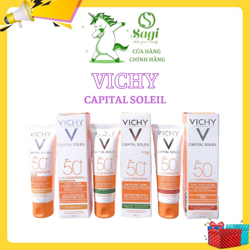 Kem Chống Nắng Vichy 3in1 Thương Hiệu Pháp