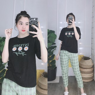 [KÈM ẢNH VIDEO THẬT](Có bigsize 85kg) Đồ Bộ Nữ Lửng Set Bộ Thun Thêu Đồ Bộ Mặc Nhà Đẹp Đồ Bộ Trung Niên