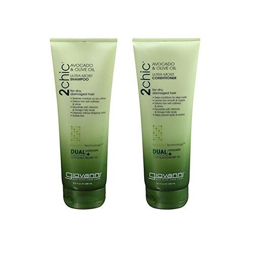 CẶP DẦU GỘI XẢ GIOVANNI – 2CHIC AVOCADO & OLIVE OIL DÀNH CHO TÓC KHÔ VÀ HƯ TỔN