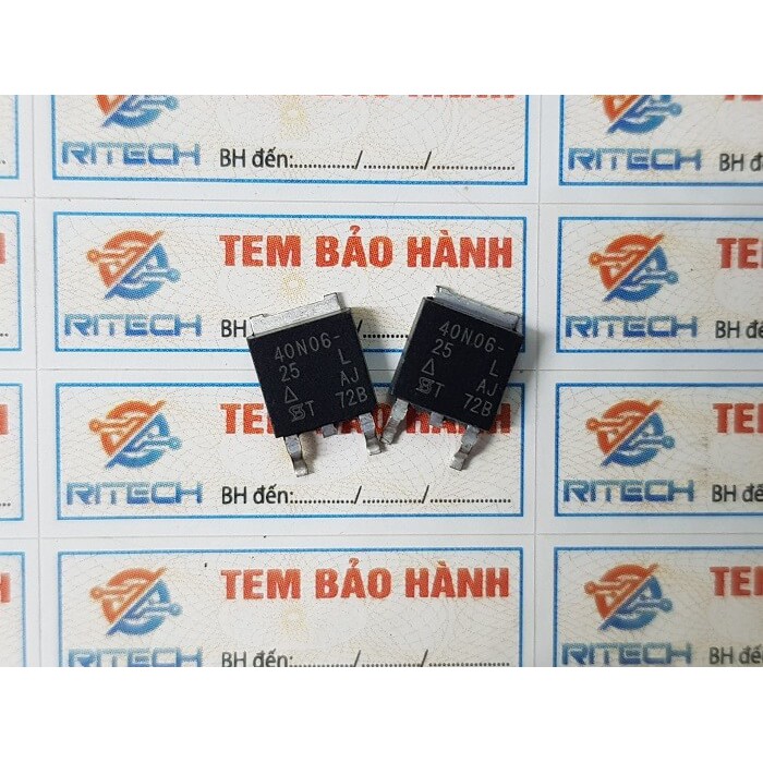 [Combo 5 con] 40N06-25L, SUD40N06-25L Mosfet Kênh-N 60V/30A TO-252