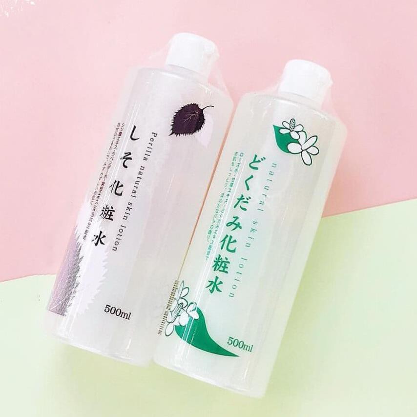 Nước Hoa Hồng Lotion Toner Diếp Cá, Tía Tô Dokudami 500ml Nhật Bản