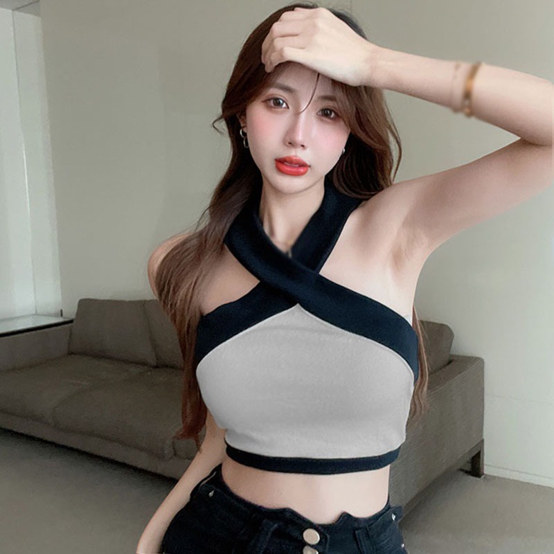 Áo Lửng Hai Dây Dáng Ôm Thời Trang Nữ Quyến Rũ