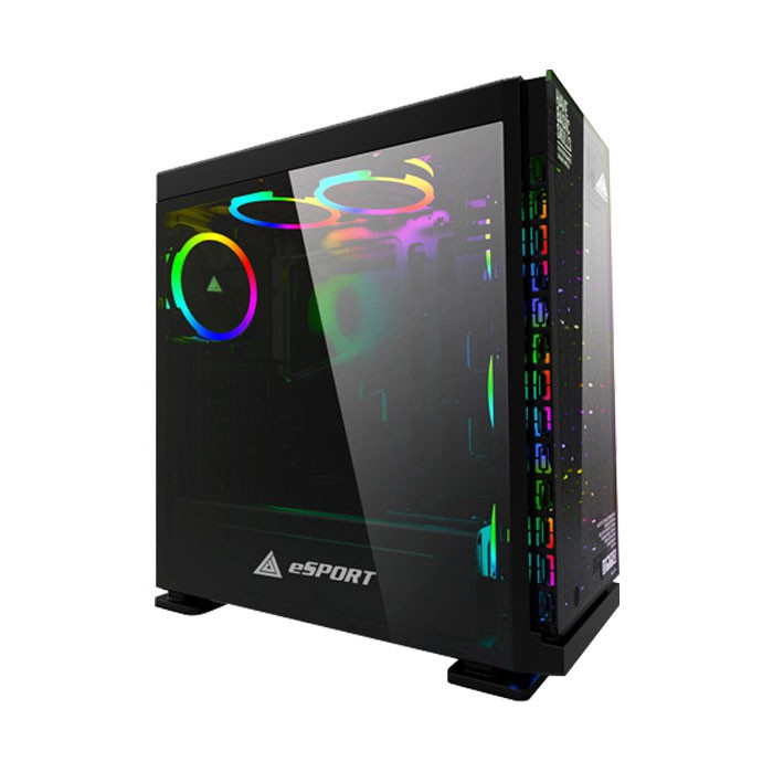 Thùng Máy Tính Case VSP Gaming FA403 Kính Cường Lực (Chưa Bao Gồm Fan) (KHT)