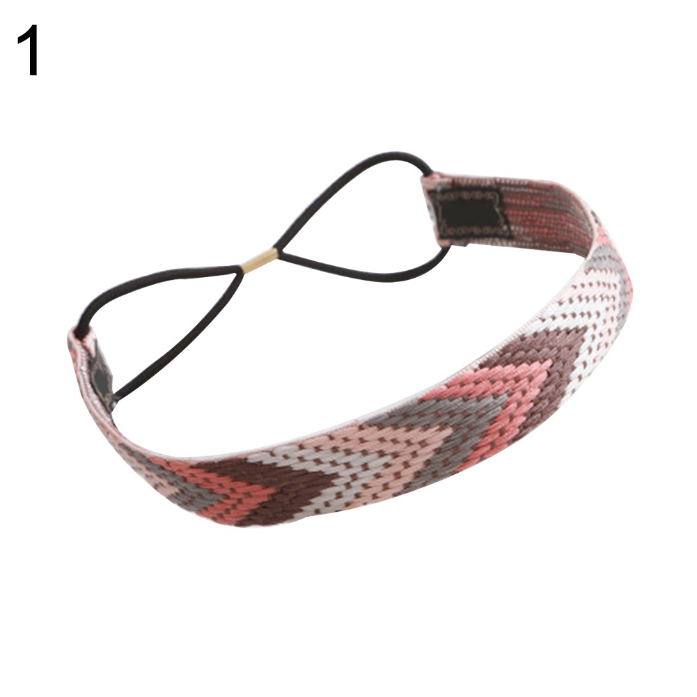 Băng Đô Bện Sợi Co Giãn Phong Cách Boho Dân Tộc N34