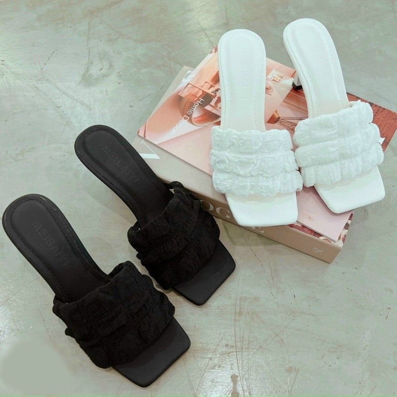 Guốc nữ quai ngang bèo nổi đế 6p guốc GBB