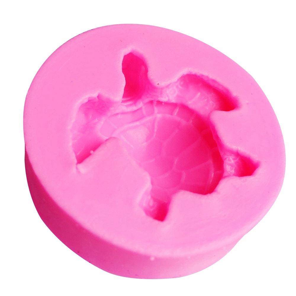 Khuôn silicone tạo hình chú rùa 3D làm xà phòng bánh kẹo