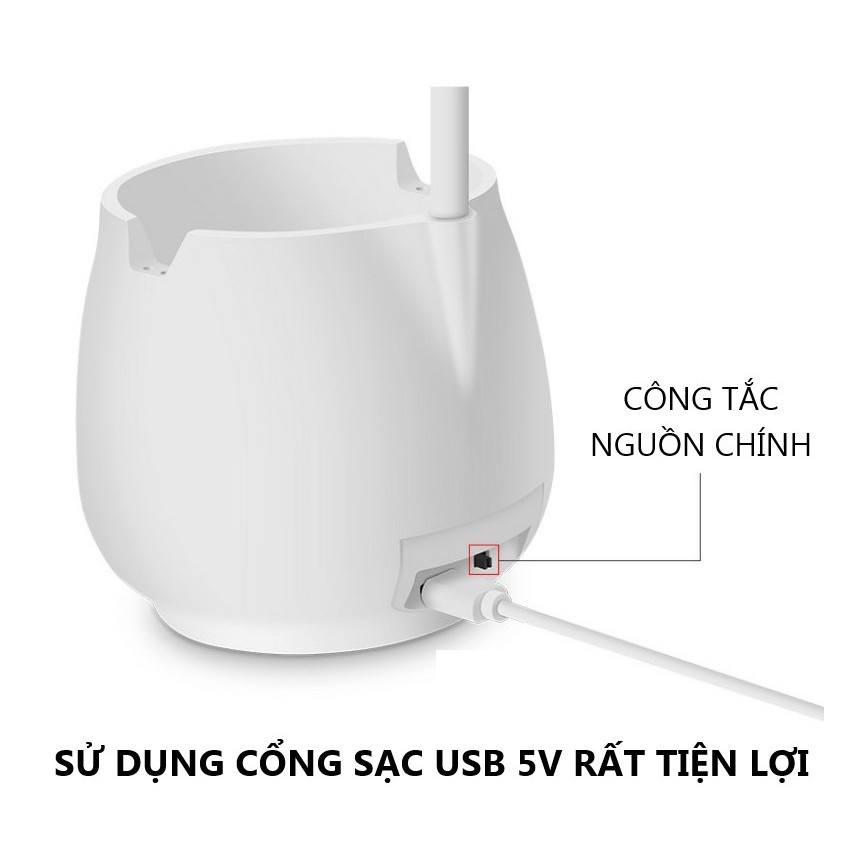 ✁♕Đèn bàn LED cao cấp tích điện sạc USB mẫu mới 2021 - Q16 Gấp gọn dễ dàng Bảo hành 12 tháng