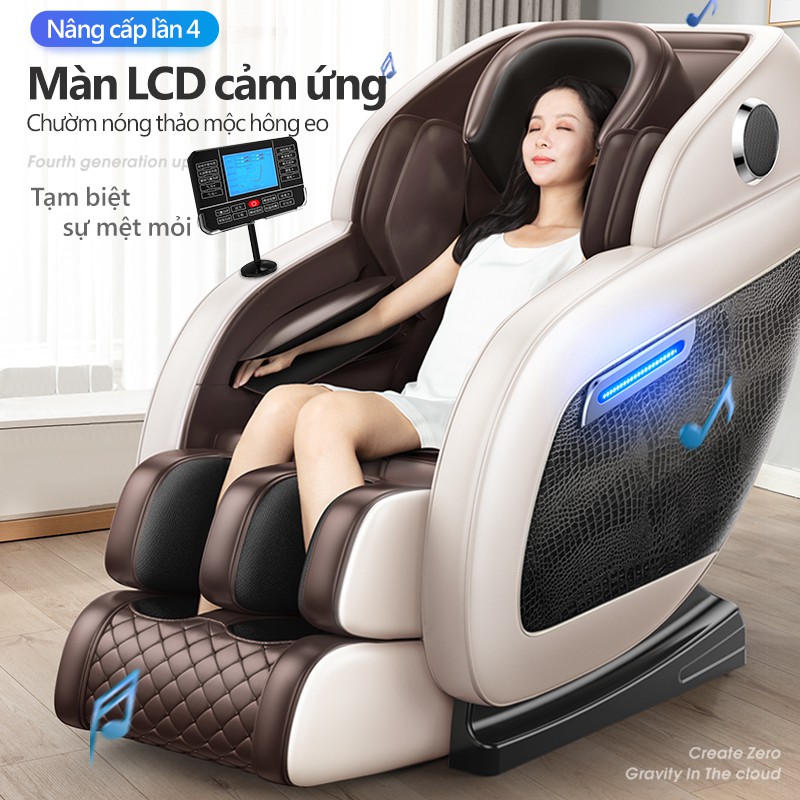 JSK6806WY Jghế massage máy mát xa toàn thân kiểu phi thuyền không trọng lực bảng điều khiển LCD cảm ứng cỡ lớn da hoa