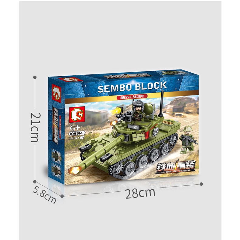 Bộ Đồ Chơi Lego Lắp Ráp Mô Hình Xe Tăng Quân Đội Loại 85 Chất Lượng Cao