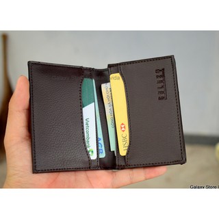 Giá Gốc] Ví Bóp Nam Nữ Nhỏ Gọn Cao Cấp Nhiều Ngăn Để Thẻ CMND Galaxy Store GVMB04 (Nâu