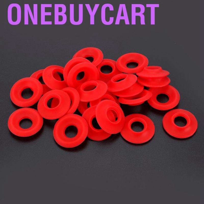 Bộ 25 vòng niêm phong bằng silicon màu đỏ gắn nắp chai rượu tự nấu tại nhà