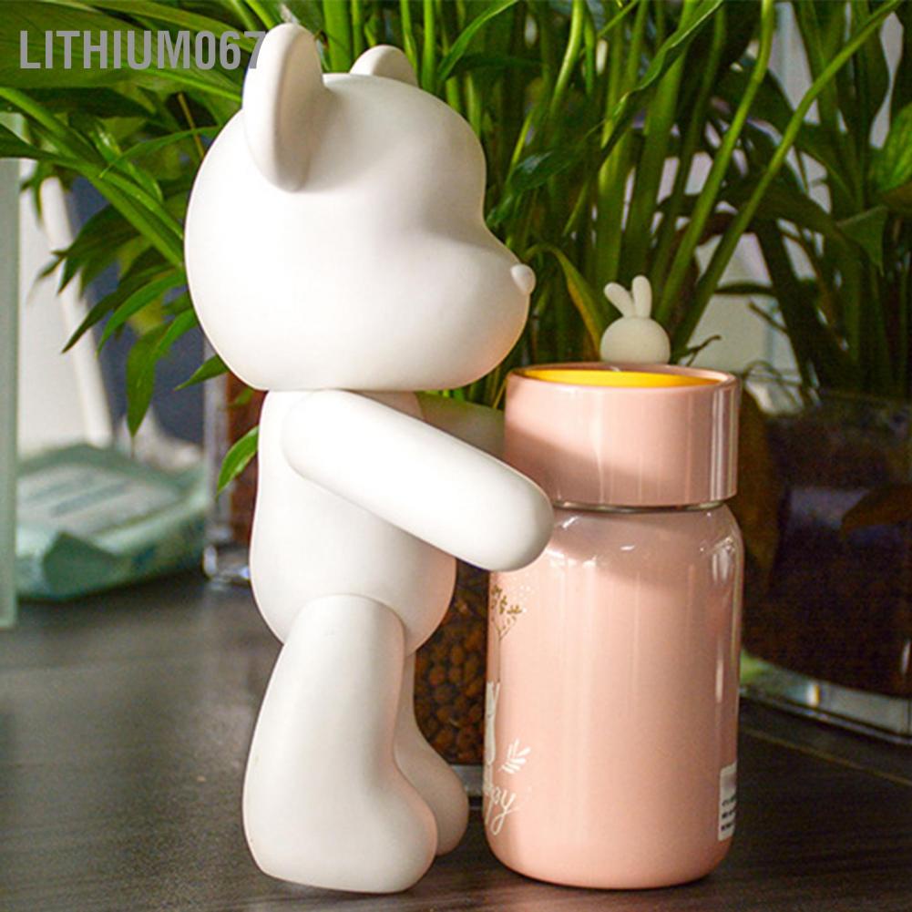 Lithium067 gấu bạo lực Bạo lực Gấu Tự làm Kim cương nạm Nhuộm bằng tay Graffiti Vinyl Búp bê