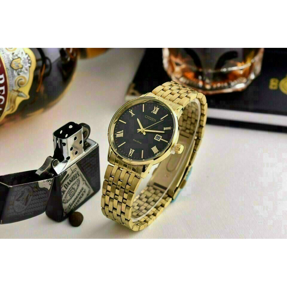 Đồng hồ đeo tay nam, đồng hồ nam dây thép CITIZEN giá siêu rẻ, chất lượng, mặt tròn thời trang, siêu bền