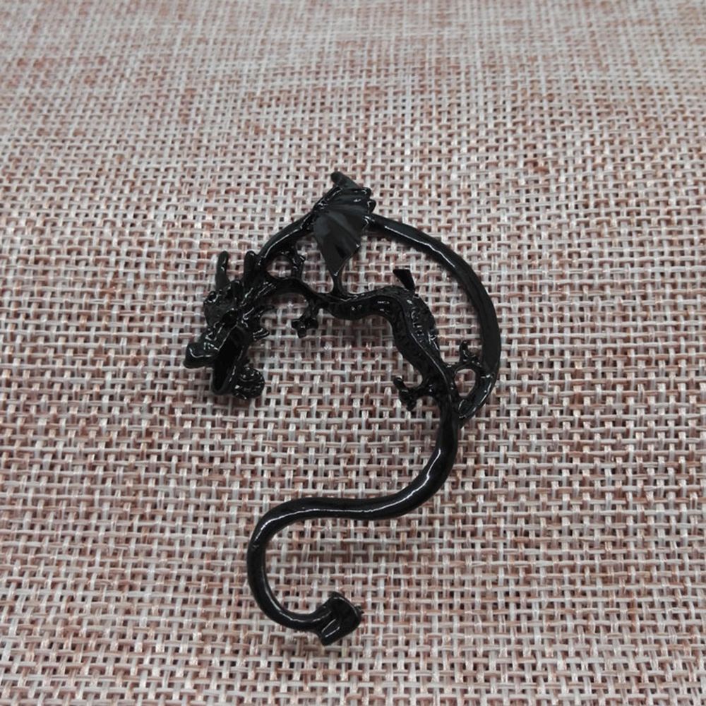 Khuyên kẹp vành tai ba chiều hình rồng phong cách retro cá tính cho nam và nữ