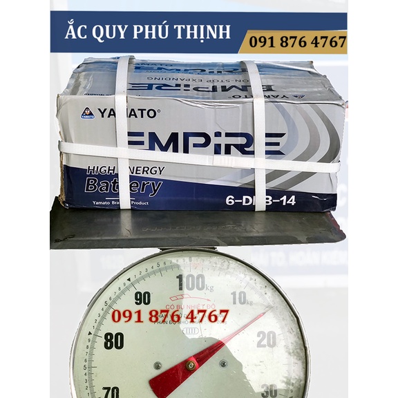 Bộ 04 bình Ắc quy xe đạp điện Yamato 12V - 14Ah 6-DZF-14