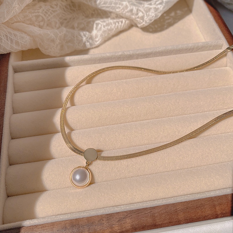 Vòng cổ YeYi thép titan mặt xương rắn phong cách hip hop sang trọng thời trang mùa hè cho nữ