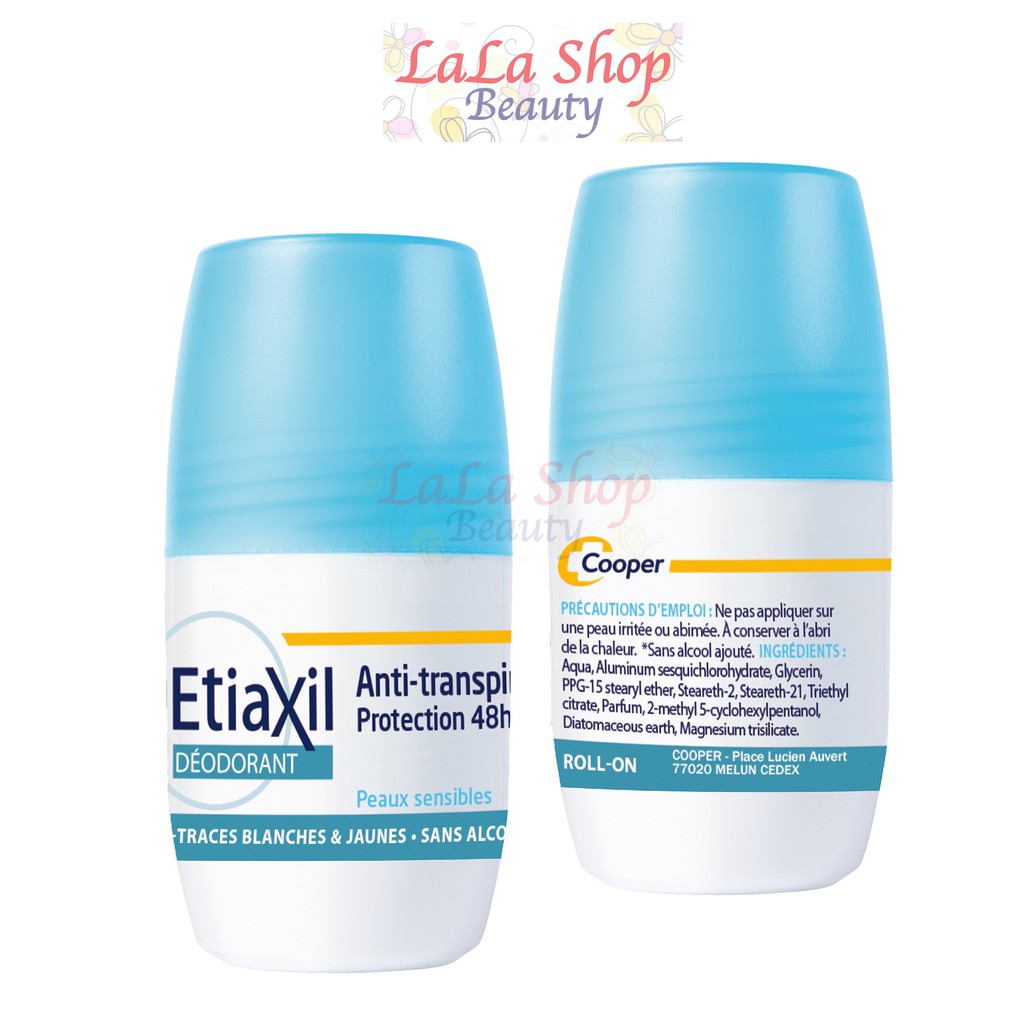 Lăn Khử Mùi Hằng Ngày Dạng Lăn Etiaxil Deodorant Anti-transpirant 48h 50ml