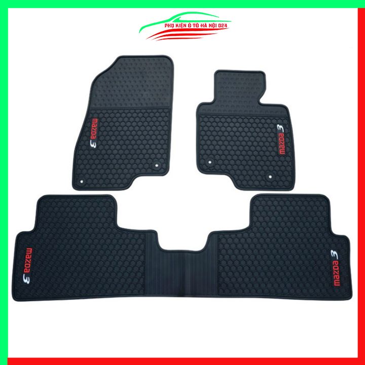 Thảm lót sàn cao su cho xe MAZDA 3 2021-2022 hàng chuẩn theo xe chịu lực tốt