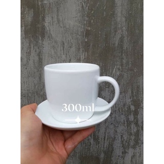 Combo 5 bộ cốc đĩa cacao 300ml