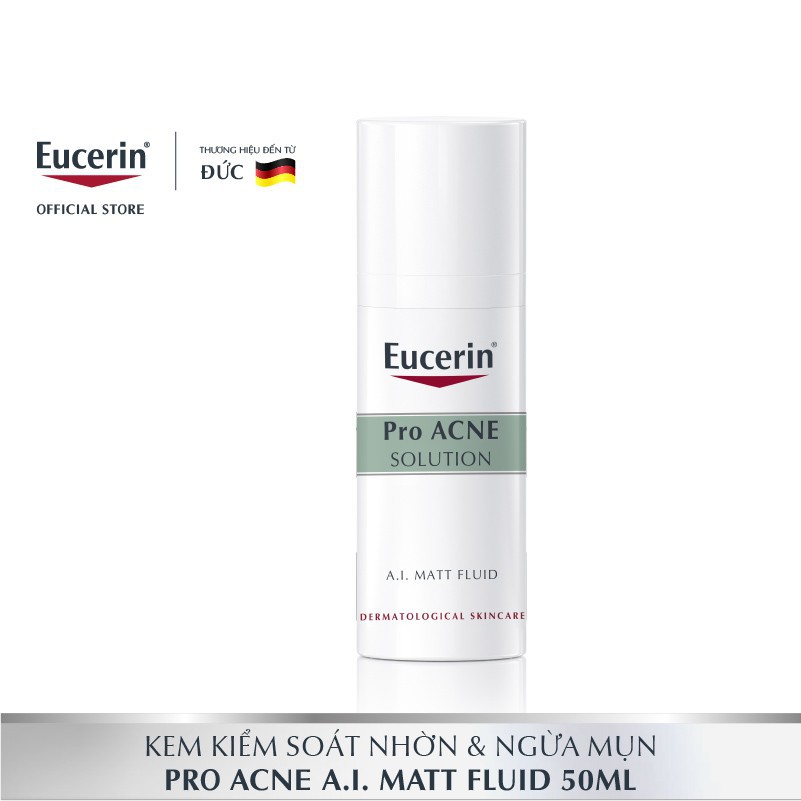 Eucerin kem dưỡng ẩm, kiểm soát nhờn, ngừa mụn Matt Fluid 50ml - 69691