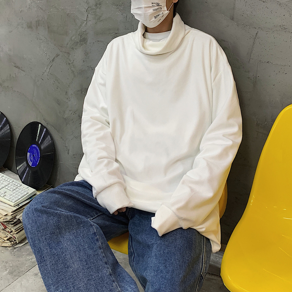 Áo Thun Dệt Kim Tay Dài Cổ Lọ Xinh Xắn Cho Nữ 229029 Áo Thun Form Rộng Thiết Kế Đơn Giản Cho Nam Nữ | BigBuy360 - bigbuy360.vn