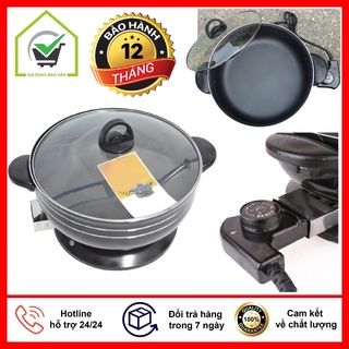 Nồi Lẩu Điện, Chảo Lẩu Điện Đa Năng Chiên,Rán, Luộc, An Toàn Bền Bỉ