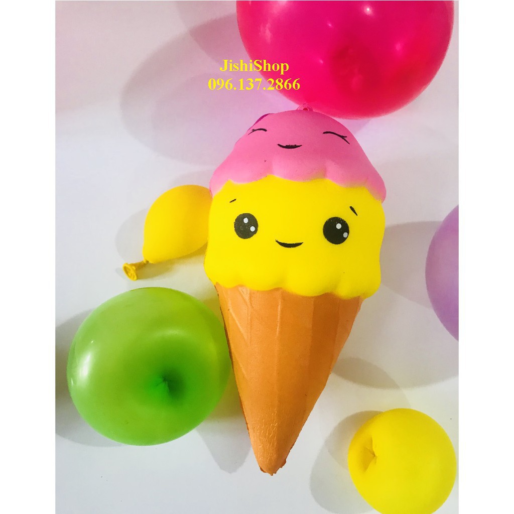 Squishy Kem Ốc Quế 2 tầng Khổng Lồ mã số SP LS1975 EGV-HL38 Kz185