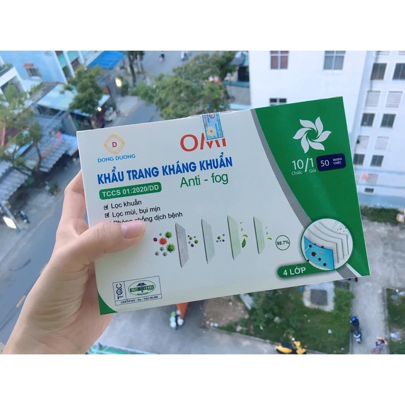 KHẨU TRANG Y TẾ OMI hộp 50c