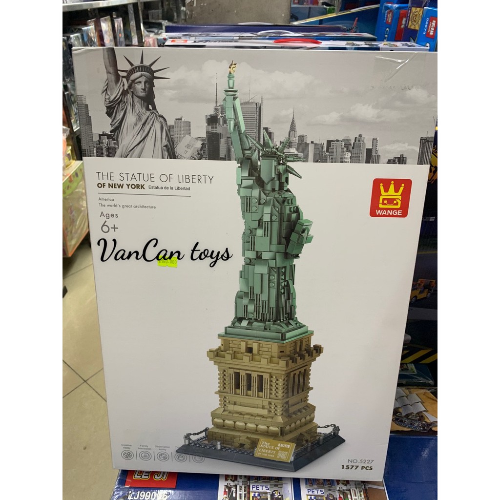 Đồ chơi xếp hình công trình thế giới Wange 5227 : Tượng nữ thần tự do New York